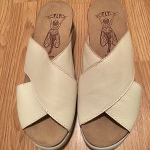 Off white Fly London sandal.  Almost new